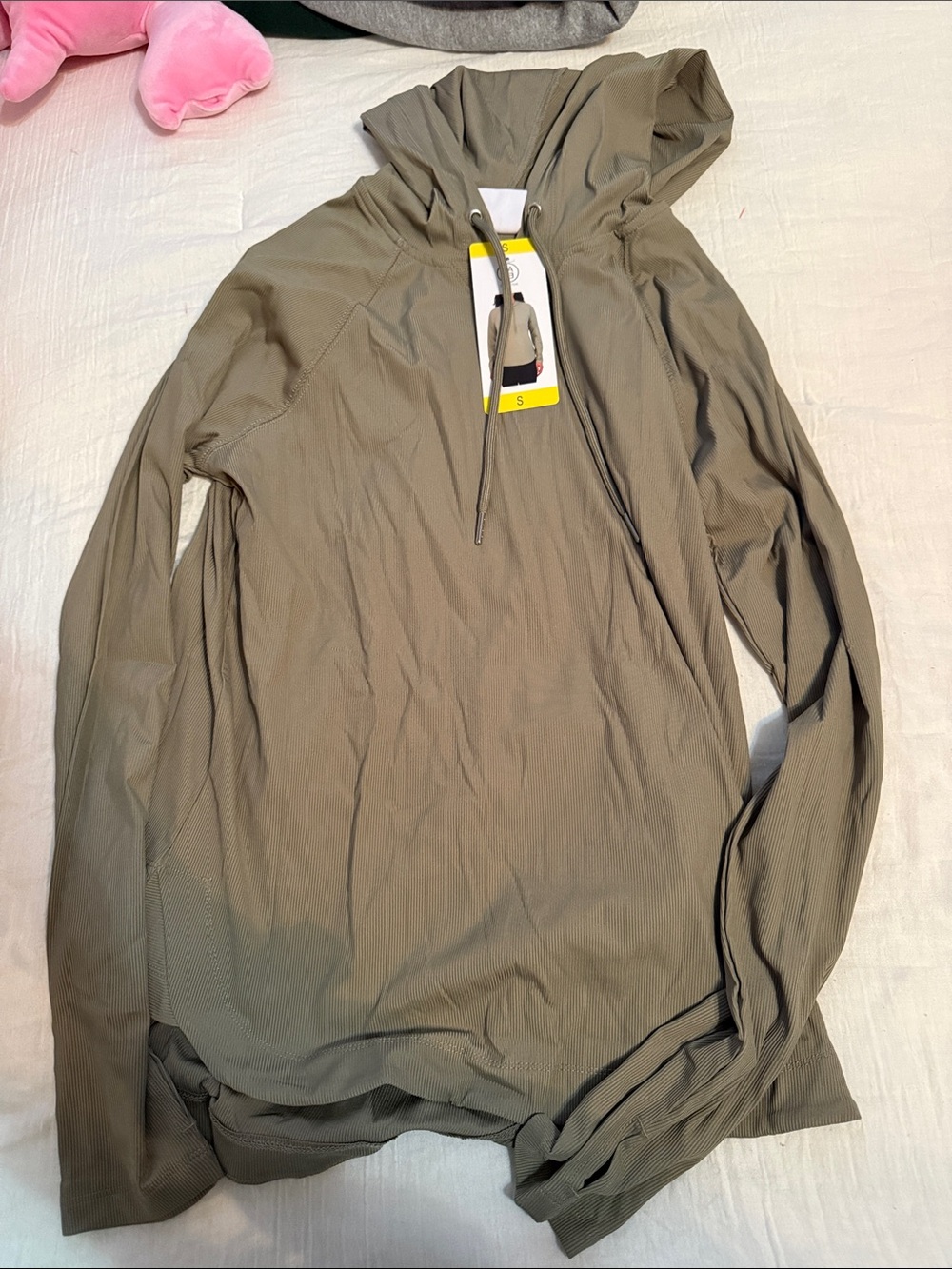 Women’s Olive Hooded Pullover Jacket